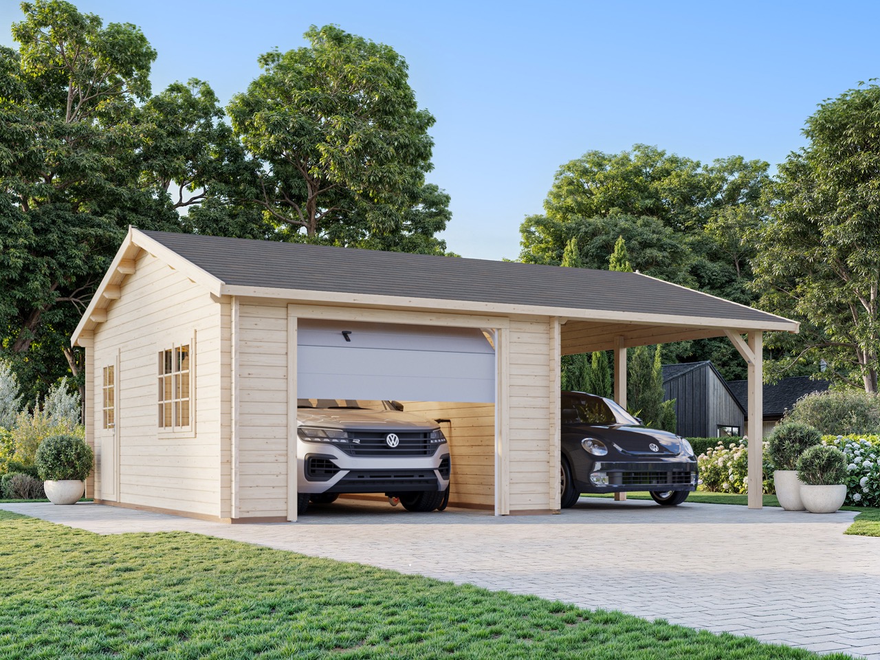 Garaj Roger 19,0+16,2 m2 cu ușă secțională - imagine 10