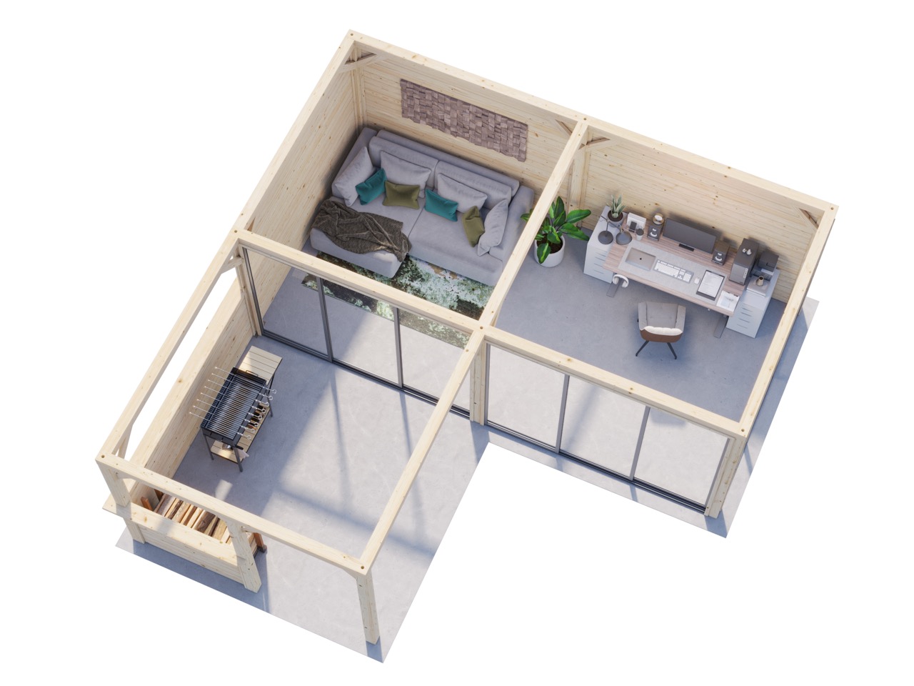 Lina  24,9 m2 Set 723 Slide Plus - imagine 3