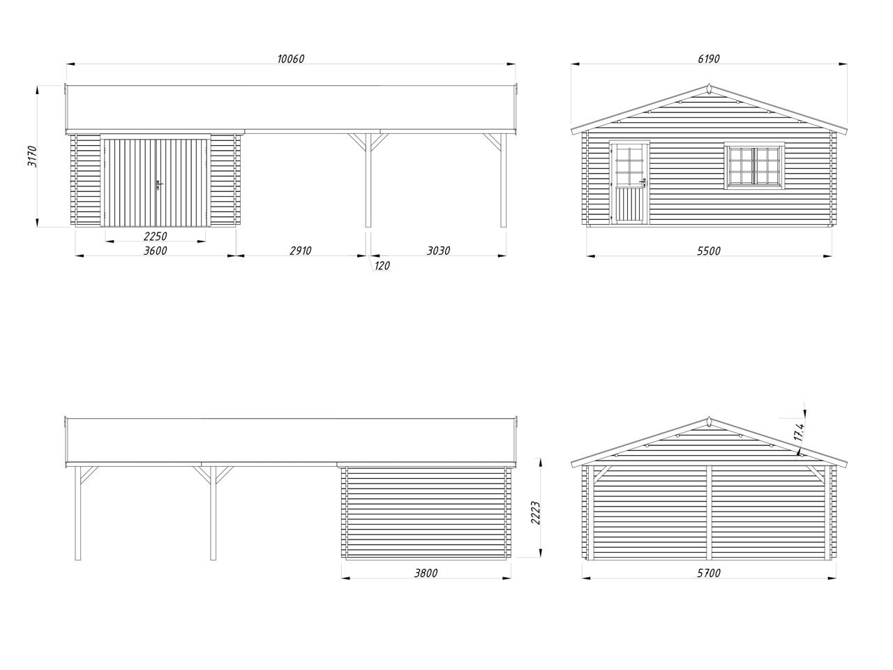 Raul  19,0+33,2 m2 cu poartă din lemn - imagine 11