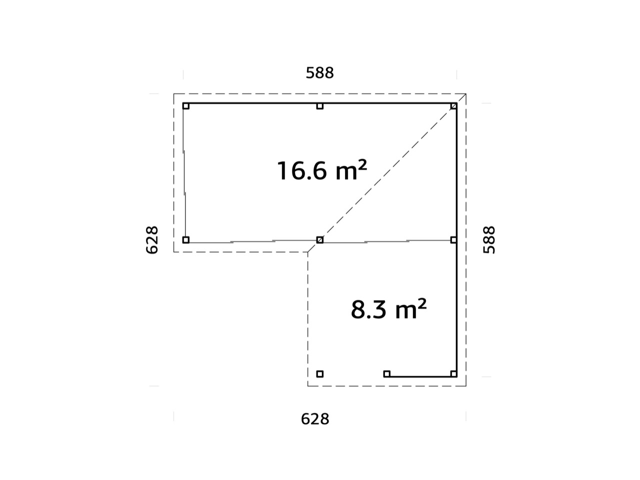 Lina  24,9 m2 Set 723 Slide Plus - imagine 7
